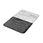 線モダン抽象芸術 バスマット (アングル)