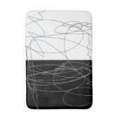 線モダン抽象芸術 バスマット (正面縦)