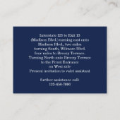 線モダン深いネイビー向けカード エンクロージャーカード (裏面)