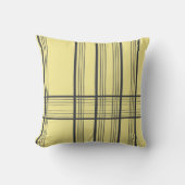 線モダン黄ブラック クッション (正面)