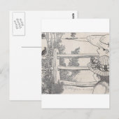 線上のウズラ ポストカード (正面/裏面)