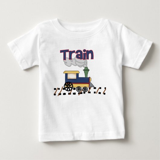 線上の列車 ベビーTシャツ (正面)