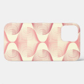 線付きのジオメトリのシームレスなパターン背景。A Case-Mate iPhoneケース (裏面 (横))