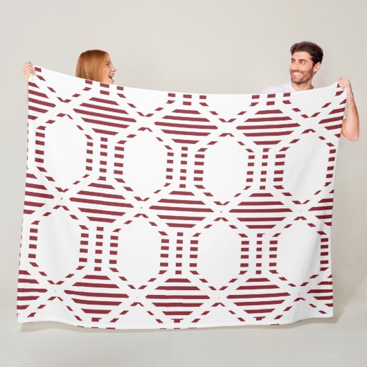 線付き六角形 フリースブランケット (インサイチュ)