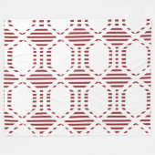 線付き六角形 フリースブランケット (正面(横))