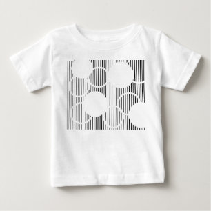 線付き六角形 ベビーTシャツ