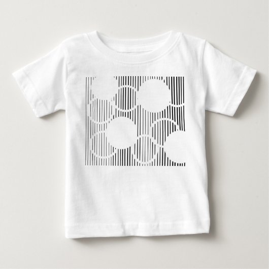 線付き六角形 ベビーTシャツ (正面)