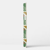 線分とジオメトリshaを含む緑のシームレスなパターン Case-Mate iPhoneケース (裏面 / 右)