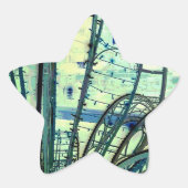 線分の曲線 星シール (正面)