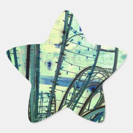 線分の曲線 星シール