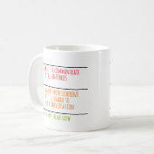 線分を話塗り潰す コーヒーマグカップ (正面左)