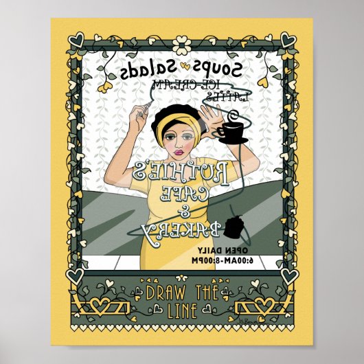 線分_C_8x10を描画する ポスター (正面)