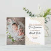 線形エレガント第1の招待状 招待状 (スタンド正面)