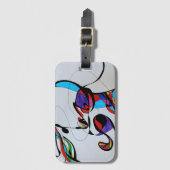 線形カラフル荷物タグ ラゲッジタグ (正面縦)