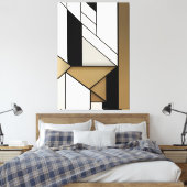線形ジオメトリ キャンバスプリント (インサイチュ (寝室))
