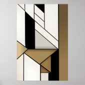 線形ジオメトリ ポスター (正面)