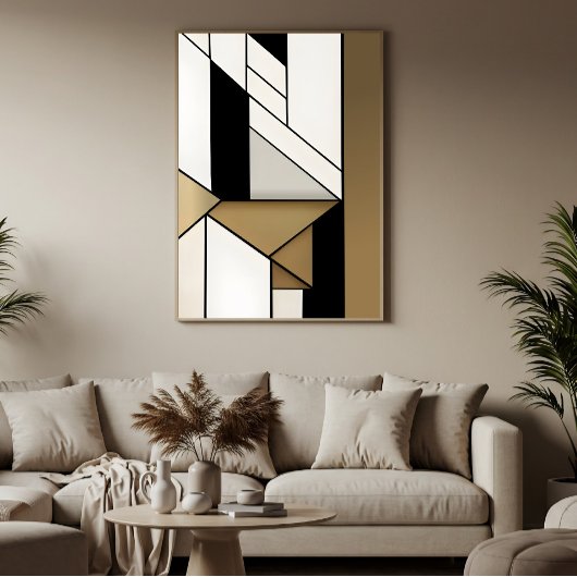 線形ジオメトリ ポスター