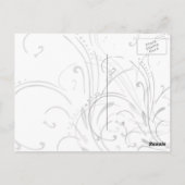 線形ダンスの郵便はがき ポストカード (裏面)