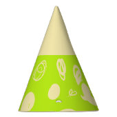 線形パターンとスポットデザインパーティー帽子 パーティーハット (右)