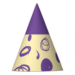 線形パターンとスポットデザインパーティー帽子 パーティーハット