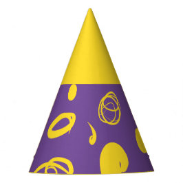 線形パターンとスポットデザインパーティー帽子 パーティーハット