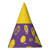 線形パターンとスポットデザインパーティー帽子 パーティーハット (右)