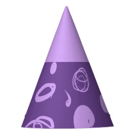 線形パターンとスポットデザインパーティー帽子 パーティーハット