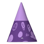 線形パターンとスポットデザインパーティー帽子 パーティーハット (右)