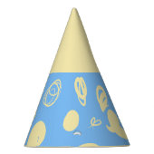 線形パターンとスポットデザインパーティー帽子 パーティーハット (右)