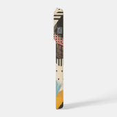 線形パターンのある抽象的な背景 iPhoneケース (左側面)