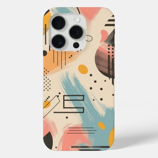 線形パターンの抽象芸術背景 Case-Mate iPhoneケース (裏面)