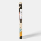 線形パターンの抽象芸術背景 Case-Mate iPhoneケース (裏面 / 左)