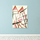 線形建築, c.1921 (痛風紙) キャンバスプリント (インサイチュ (ウッドフロア))