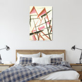 線形建築, c.1921 (痛風紙) キャンバスプリント (インサイチュ (寝室))