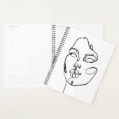 線形思考 – 顔 プランナー手帳 (ディスプレー)