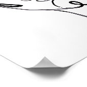 線形思考 – 顔 ポスター (角)