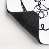 線形思考 – 顔 マウスパッド (コーナー)