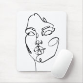 線形思考 – 顔 マウスパッド (マウス)