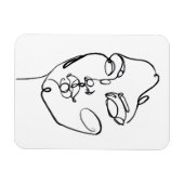 線形思考 – 顔 マグネット (横)