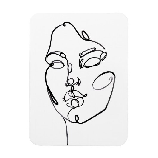 線形思考 – 顔 マグネット (縦)