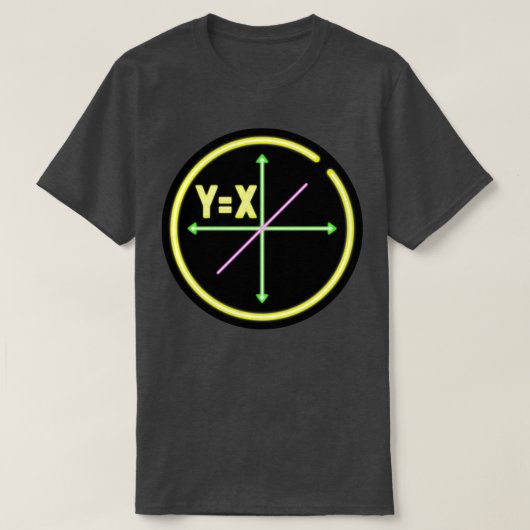線形方程式XY代数学 Tシャツ (デザイン正面)