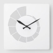 線形時間壁時計 スクエア壁時計 (正面)