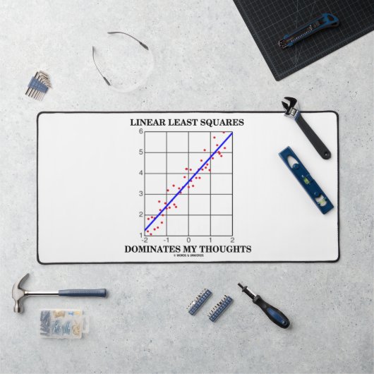 線形最小二乗が私の思考を支配する デスクマット (ワークステーション)