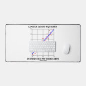 線形最小二乗が私の思考を支配する デスクマット (キーボード&マウス)