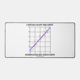 線形最小二乗が私の思考を支配する デスクマット