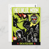 線形月の郵便はがき ポストカード (正面/裏面)