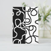 線形説得I:抽象芸術ブラック&ホワイト カード (スタンド正面)