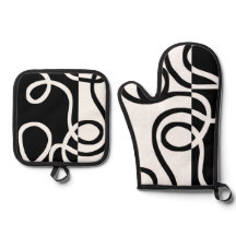 線形説得I:抽象芸術ブラック&ホワイト