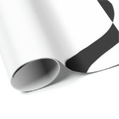 線形説得II:抽象芸術ブラック&ホワイト ラッピングペーパー (ロールコーナー)