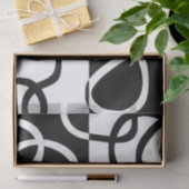 線形説得II:抽象芸術ブラック&ホワイト 薄葉紙 (ギフト)